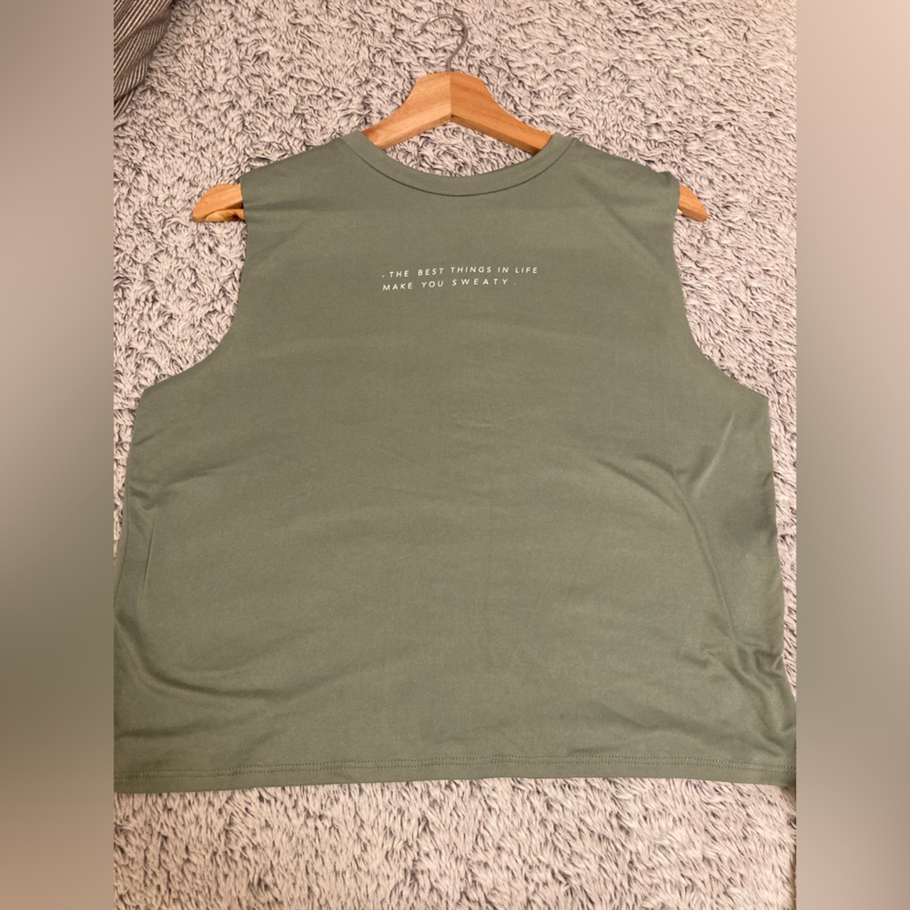 good hYOUman Olive Sleeveless Top